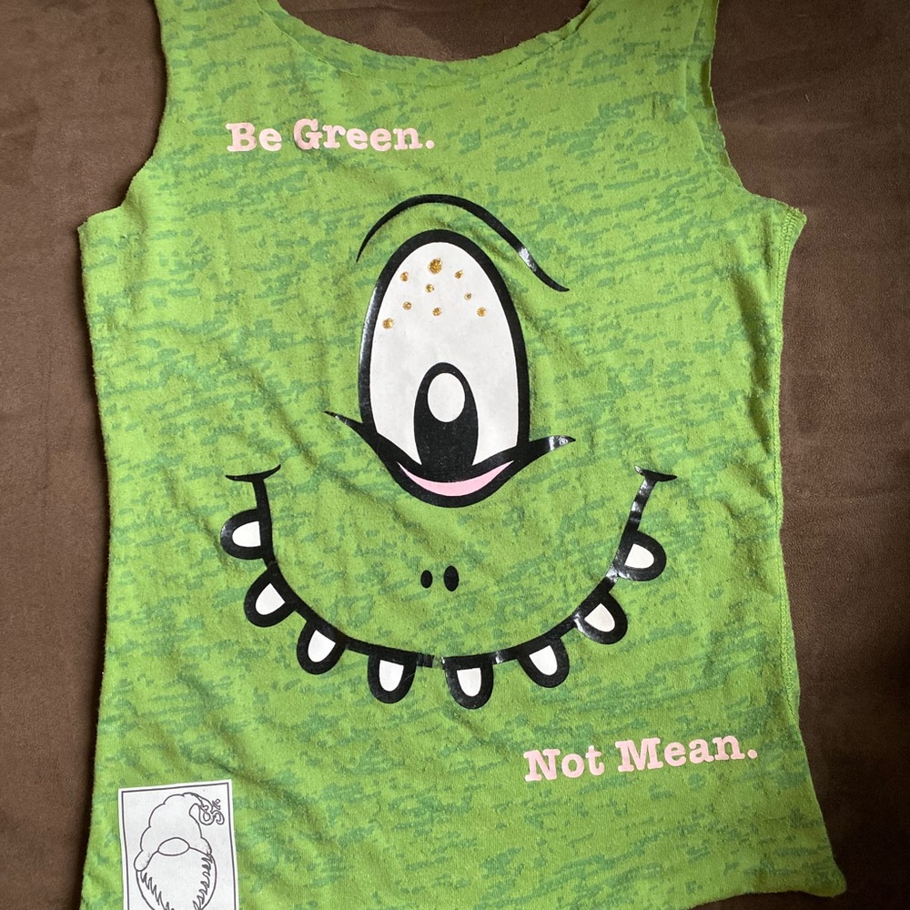 Be Green, Not Mean market bag